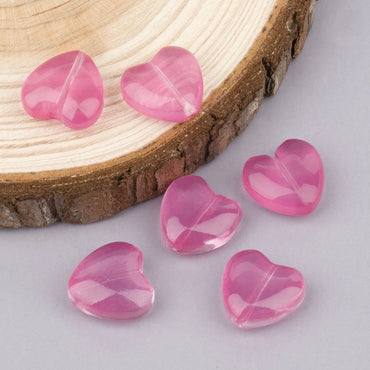 1 Set Glass Glass Heart Shape