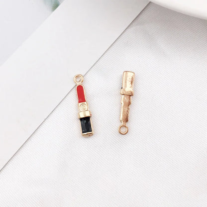 1 Diy Jewelry Accessories Oil Dripping Alloy Lipstick Perfume Pendant Earrings Earrings DIY Accessories Jewelry Materials