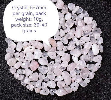 1 Pack Natural Stone Gravel Geometric Beads