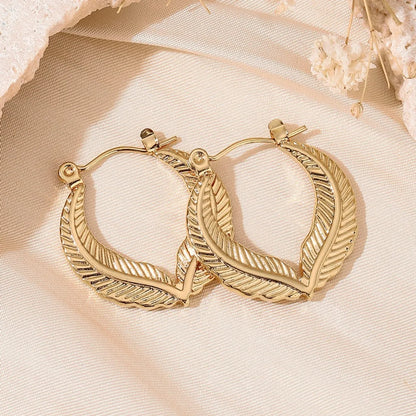 1 Pair 5 Pairs Simple Style Classic Style Solid Color Asymmetrical 304 Stainless Steel 18K Gold Plated Earrings