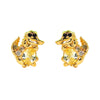 1 Pair Basic Cartoon Character Star Inlay Brass Zircon Ear Studs