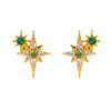 1 Pair Basic Cartoon Character Star Inlay Brass Zircon Ear Studs