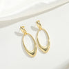 1 Pair Basic Classic Style Bow Knot Copper 14K Gold Plated Drop Earrings