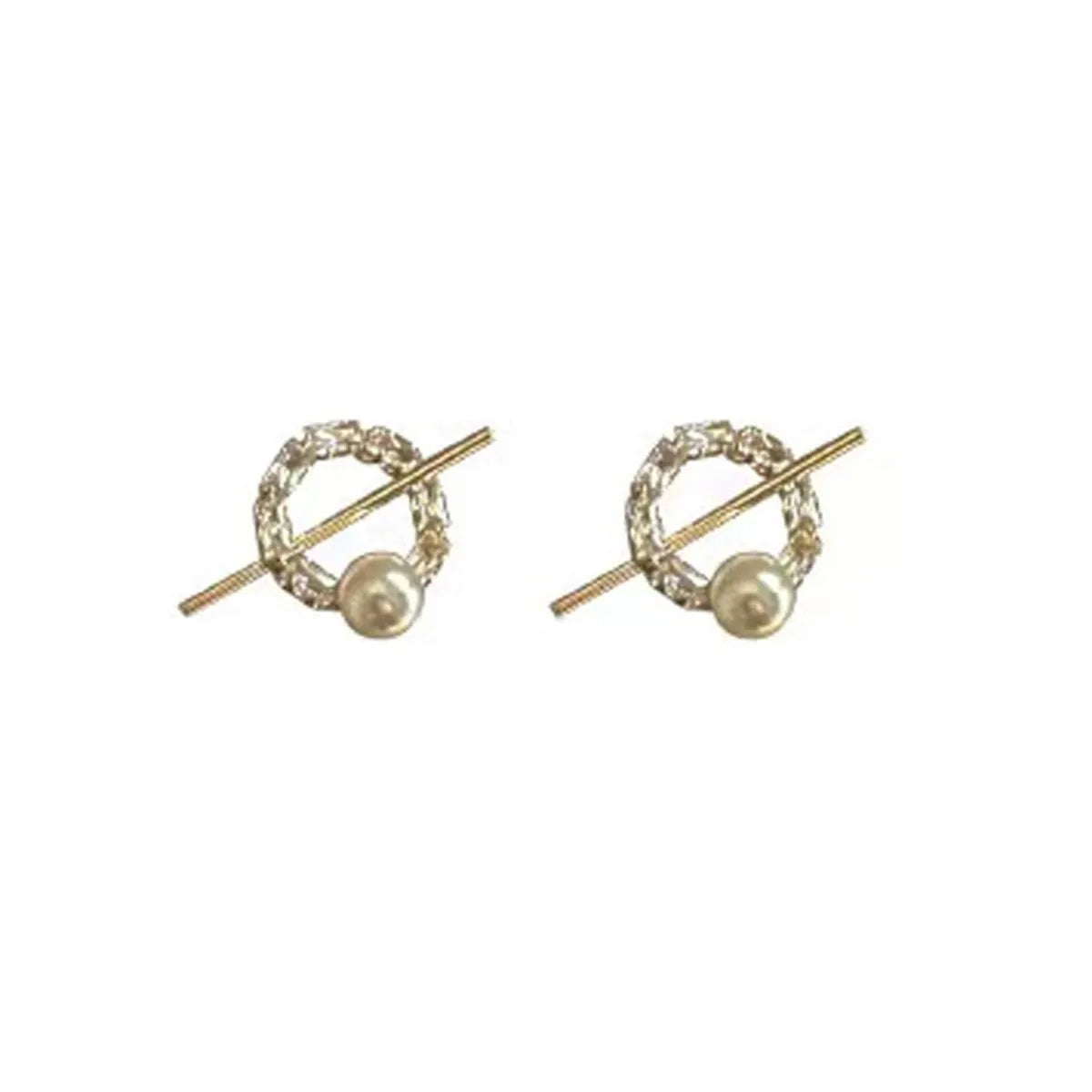 1 Pair Basic Classic Style Geometric Plating Alloy Ear Studs