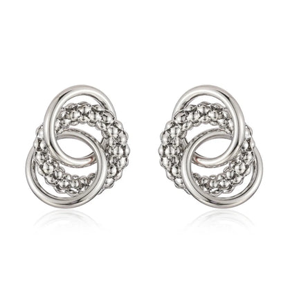 1 Pair Basic Classic Style Geometric Plating Alloy Earrings