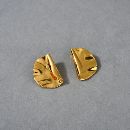 1 Pair Basic Classic Style Geometric Plating Copper Ear Studs