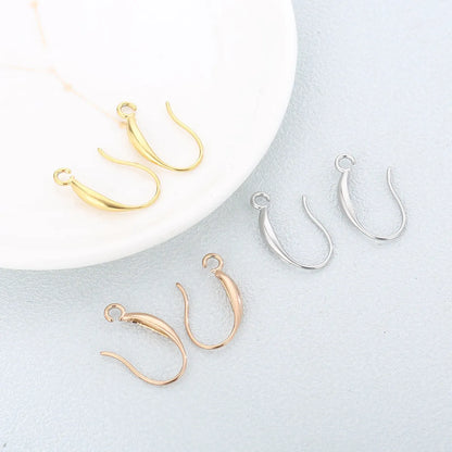 1 Pair Basic Geometric Plating Stainless Steel Ear Hook