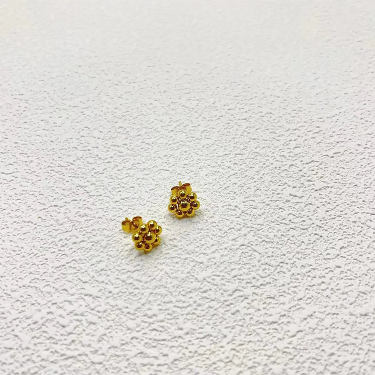 1 Pair Basic Modern Style Classic Style Flower 201 Stainless Steel Gold Plated Ear Studs