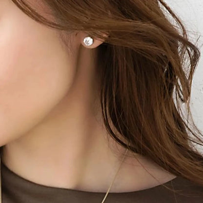 1 Pair Basic Modern Style Classic Style Geometric Plating Inlay 316L Stainless Steel  Zircon Ear Studs