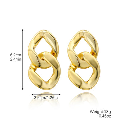 1 Pair Basic Modern Style Classic Style Geometric Solid Color Plating 304 Stainless Steel Arylic Drop Earrings