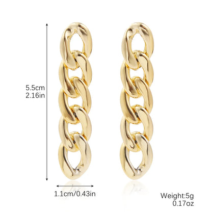 1 Pair Basic Modern Style Classic Style Geometric Solid Color Plating 304 Stainless Steel Arylic Drop Earrings