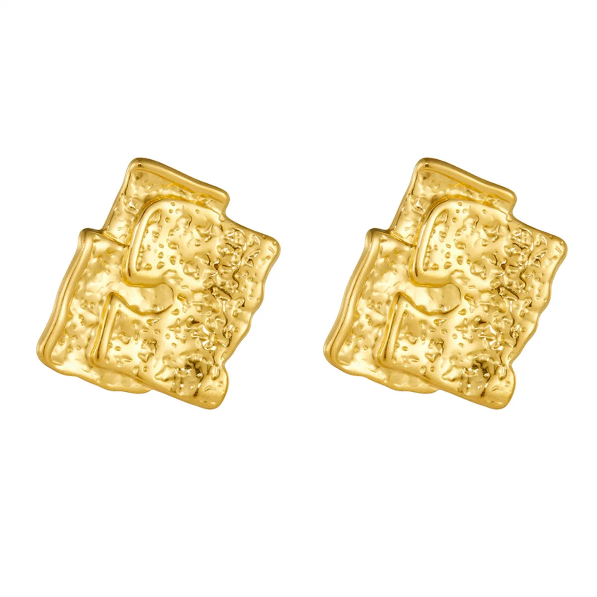 1 Pair Basic Modern Style Classic Style Irregular Irregular 304 Stainless Steel 18K Gold Plated Ear Studs