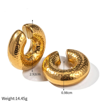 1 Pair Basic Modern Style Classic Style U Shape Plating Metal Ear Cuffs