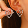 1 Pair Basic Simple Style Classic Style Heart Shape Alloy Ear Studs