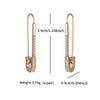 1 Pair Basic Simple Style Classic Style Paper Clip Plating Inlay Copper Artificial Gemstones 18K Gold Plated Drop Earrings