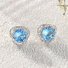 1 Pair Basic Simple Style Heart Shape Plating Inlay Copper Zircon 18k Gold Plated Ear Studs