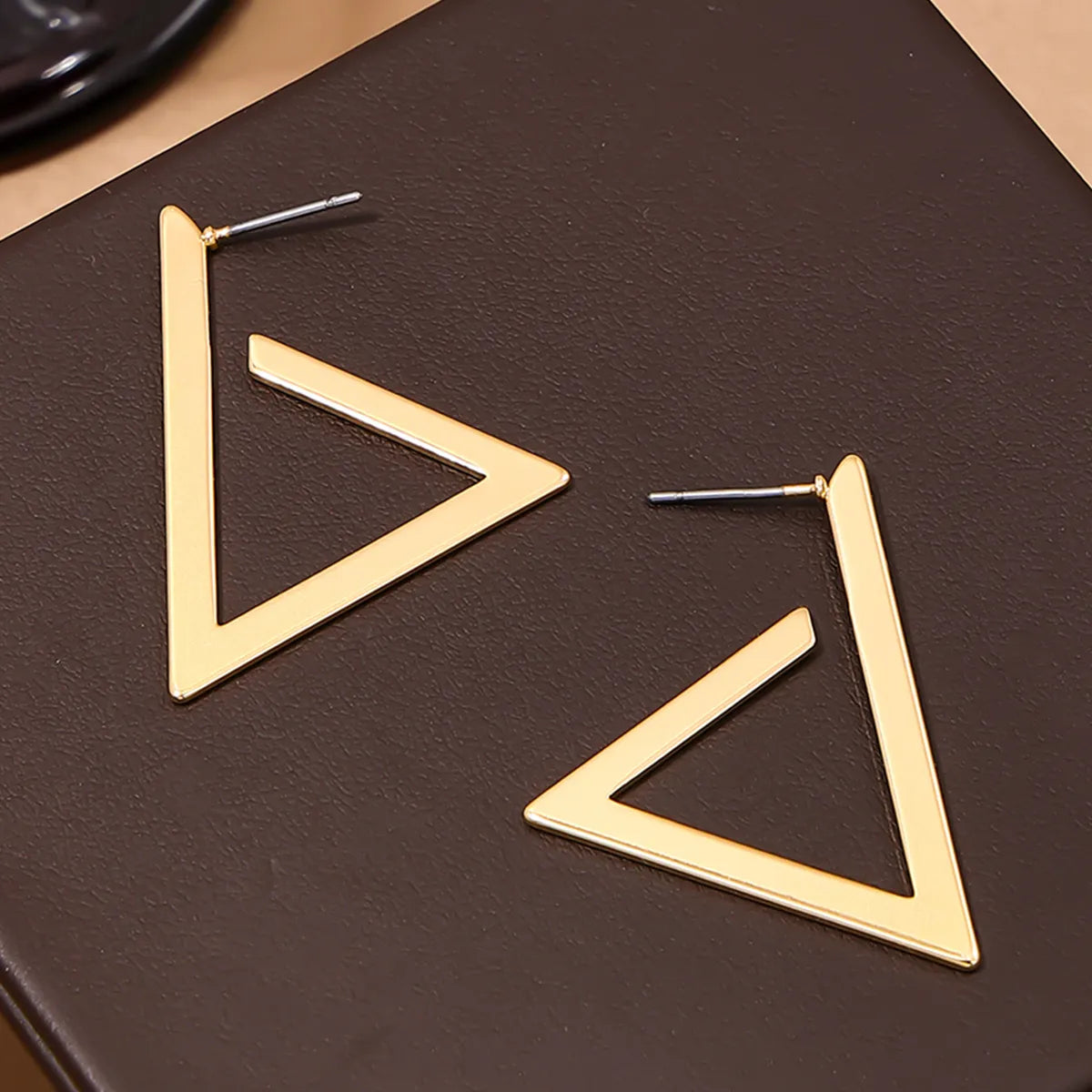 1 Pair Basic Simple Style Triangle Alloy Drop Earrings