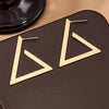 1 Pair Basic Simple Style Triangle Alloy Drop Earrings