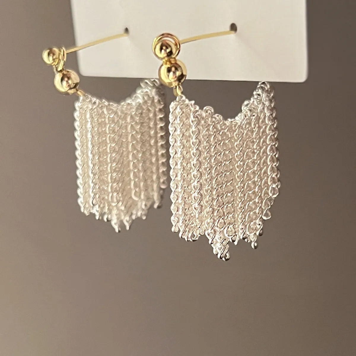 1 Pair Basic Solid Color Alloy Drop Earrings