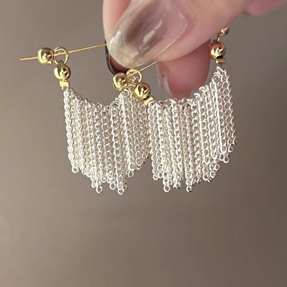 1 Pair Basic Solid Color Alloy Drop Earrings