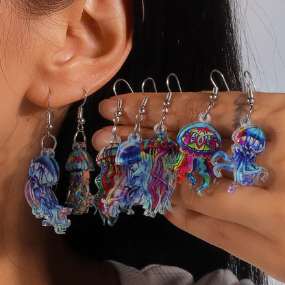 1 Pair Beach Octopus Zinc Alloy Drop Earrings