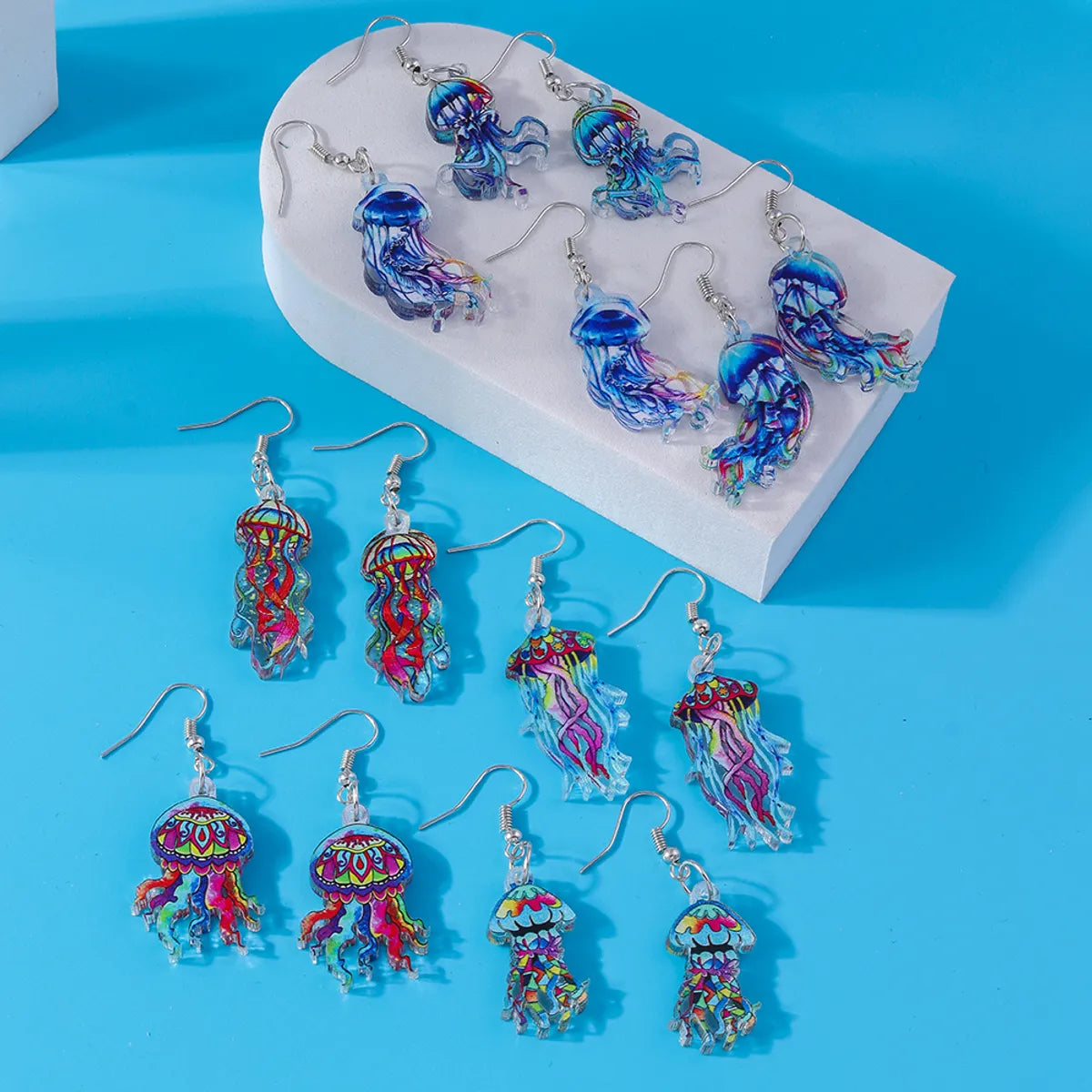 1 Pair Beach Octopus Zinc Alloy Drop Earrings