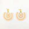 1 Pair Bohemian Classic Style U Shape Water Droplets Glass Seed Bead Drop Earrings