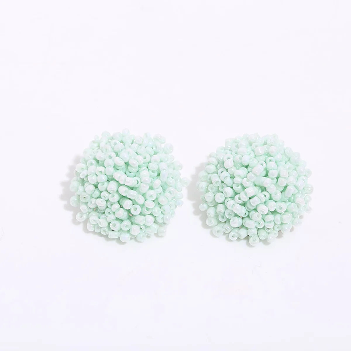 1 Pair Bohemian Geometric Beaded Alloy Earrings