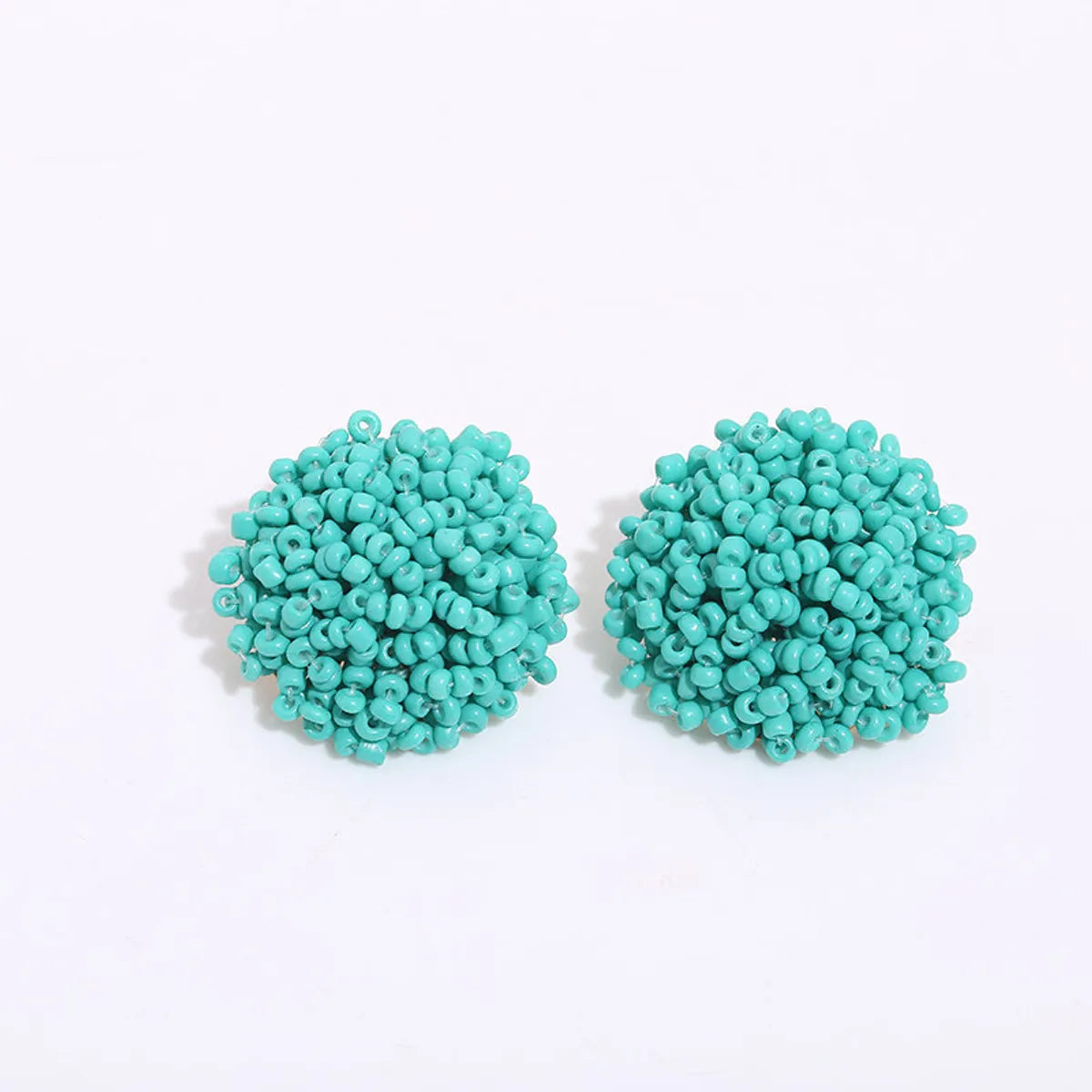 1 Pair Bohemian Geometric Beaded Alloy Earrings