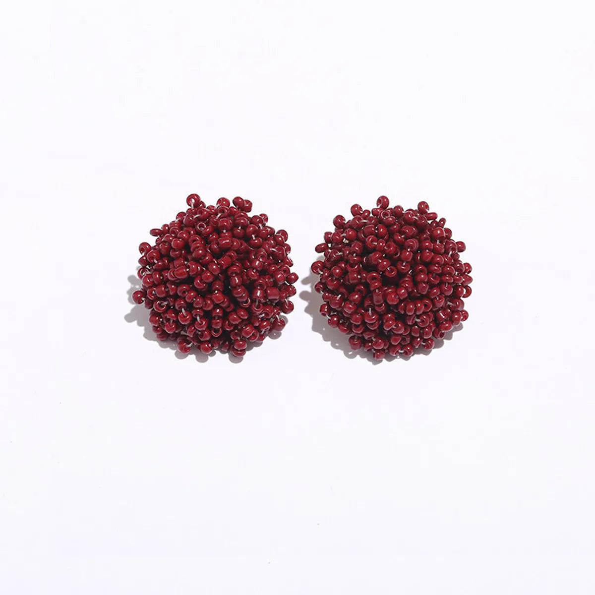 1 Pair Bohemian Geometric Beaded Alloy Earrings