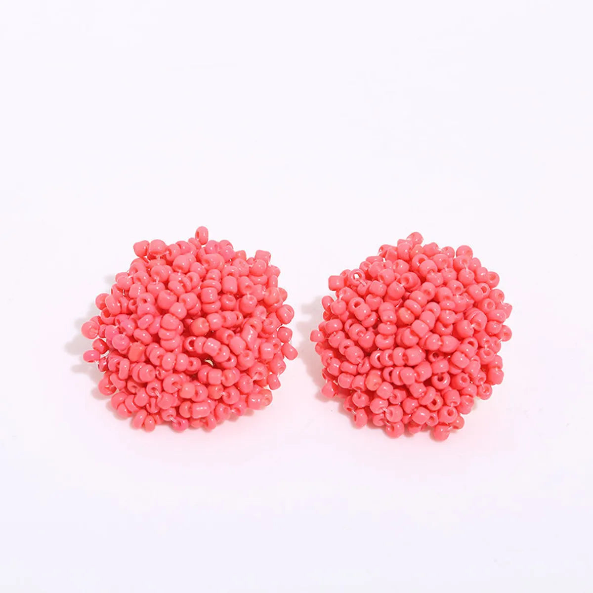 1 Pair Bohemian Geometric Beaded Alloy Earrings