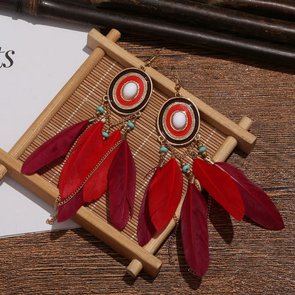 1 Pair Bohemian Geometric Plating Alloy Drop Earrings