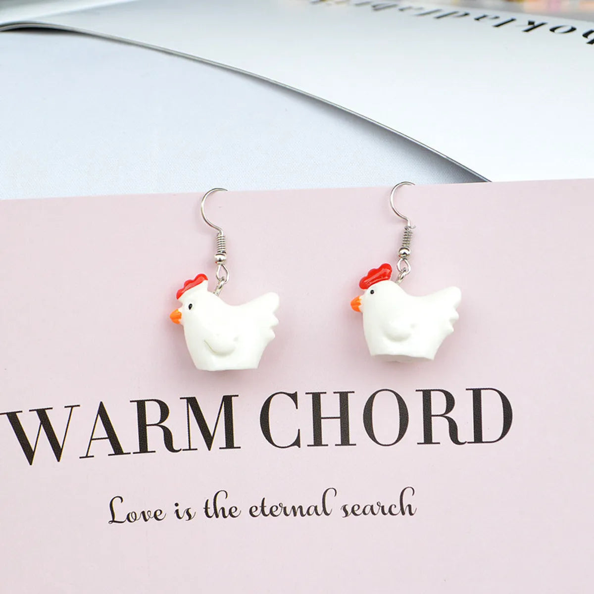 1 Pair Cartoon Style Animal Resin Plating Women'S Drop Earrings