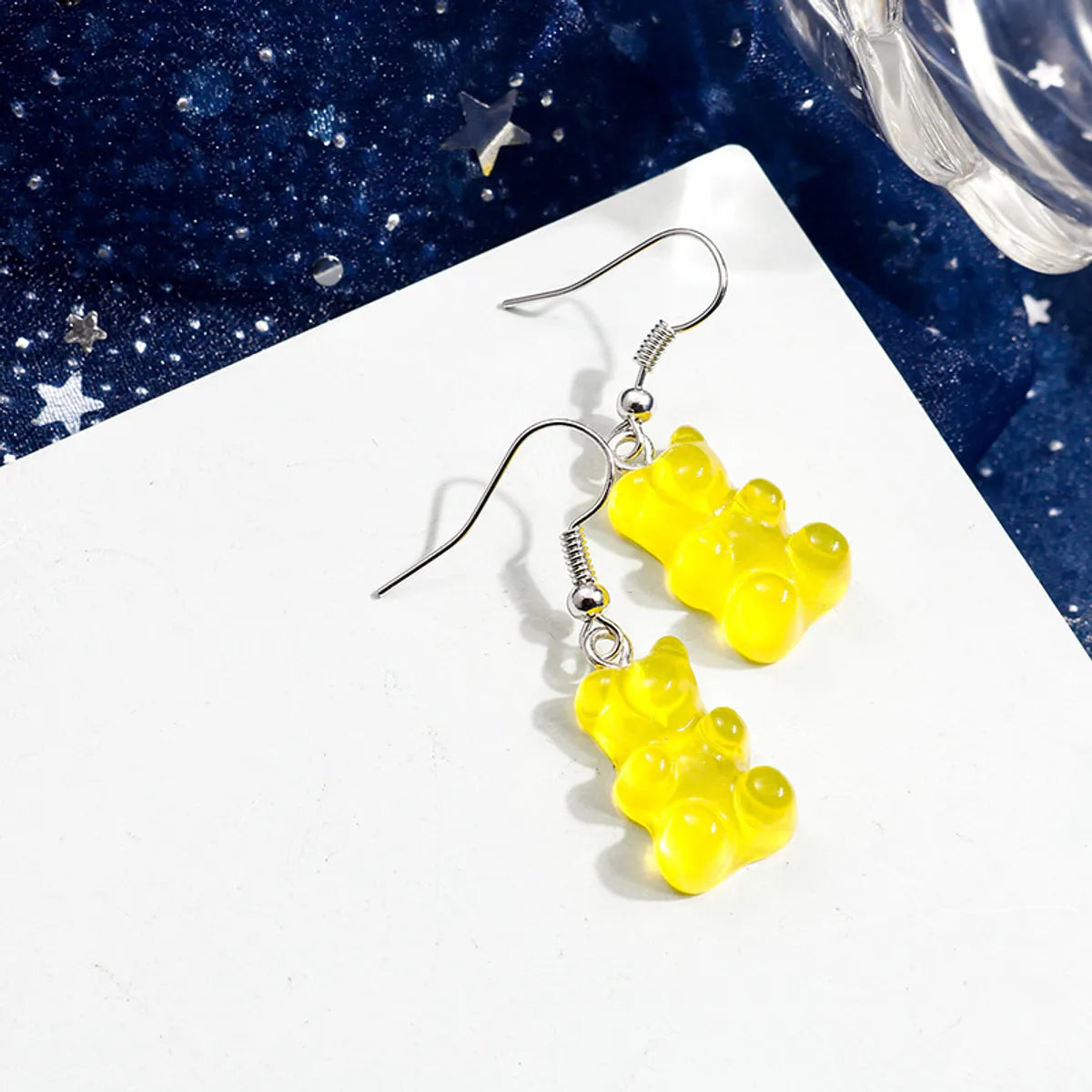 1 Pair Cartoon Style Bear Plastic Drop Earrings