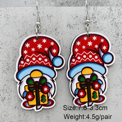 1 Pair Cartoon Style Cartoon Character Wood Drop Earrings