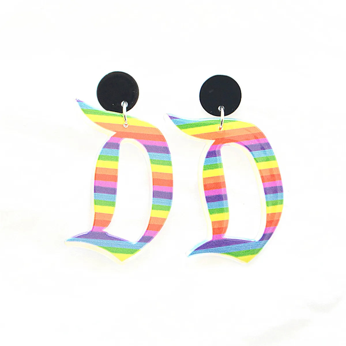 1 Pair Cartoon Style Cartoon Stoving Varnish Arylic Metal Drop Earrings