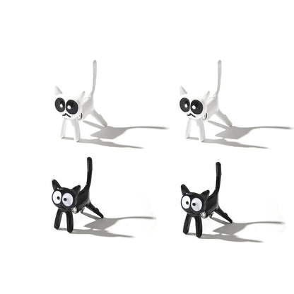 1 Pair Cartoon Style Cat Plating Alloy Ear Studs