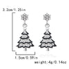 1 Pair Cartoon Style Christmas Hat Christmas Tree Santa Claus Plating Alloy Drop Earrings