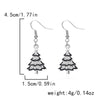 1 Pair Cartoon Style Christmas Hat Christmas Tree Santa Claus Plating Alloy Drop Earrings