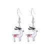 1 Pair Cartoon Style Christmas Tree Snowman Snowflake Plating Zinc Alloy Ear Hook