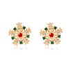 1 Pair Cartoon Style Christmas Tree Snowman Snowflake Plating Zinc Alloy Ear Hook