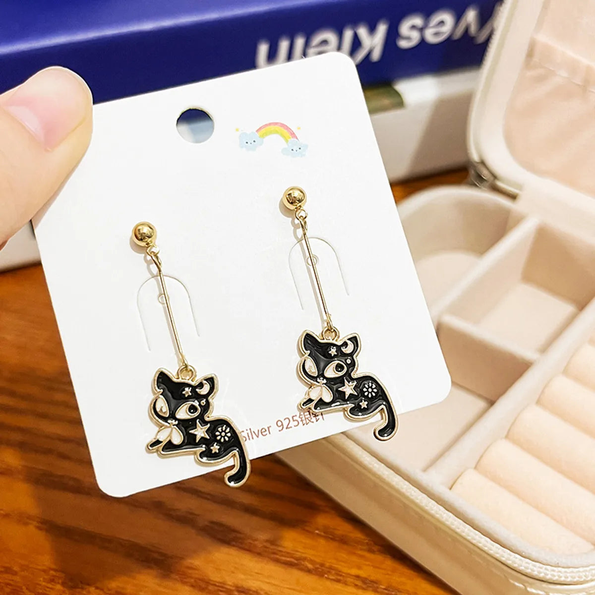 1 Pair Cartoon Style Cute Animal Cartoon Plating Alloy Drop Earrings