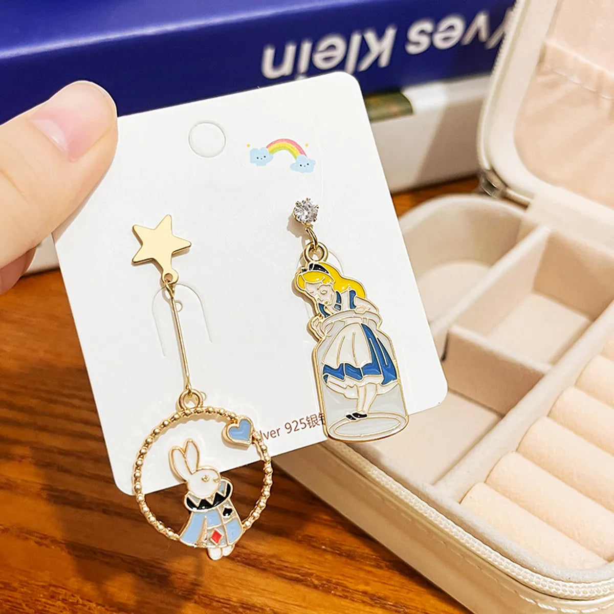 1 Pair Cartoon Style Cute Animal Cartoon Plating Alloy Drop Earrings