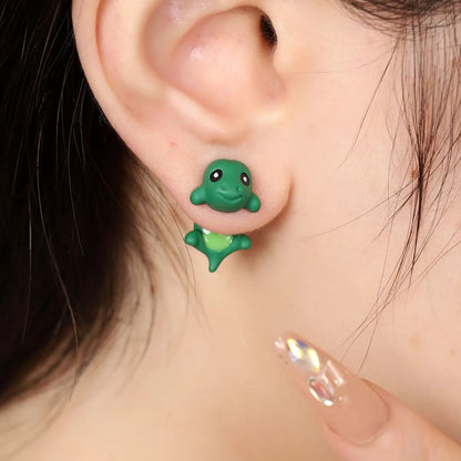 1 Pair Cartoon Style Cute Animal Stoving Varnish Zinc Alloy Ear Studs