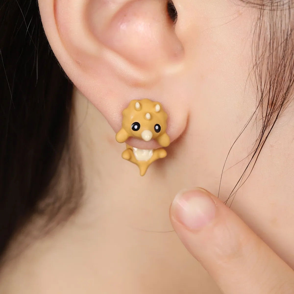 1 Pair Cartoon Style Cute Animal Stoving Varnish Zinc Alloy Ear Studs