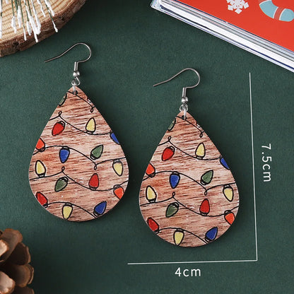 1 Pair Cartoon Style Cute Bulb Wood Ear Hook