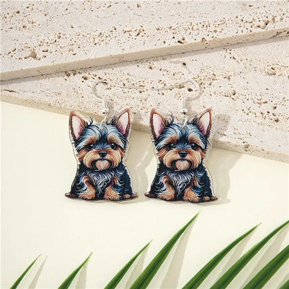 1 Pair Cartoon Style Cute Dog Arylic Drop Earrings