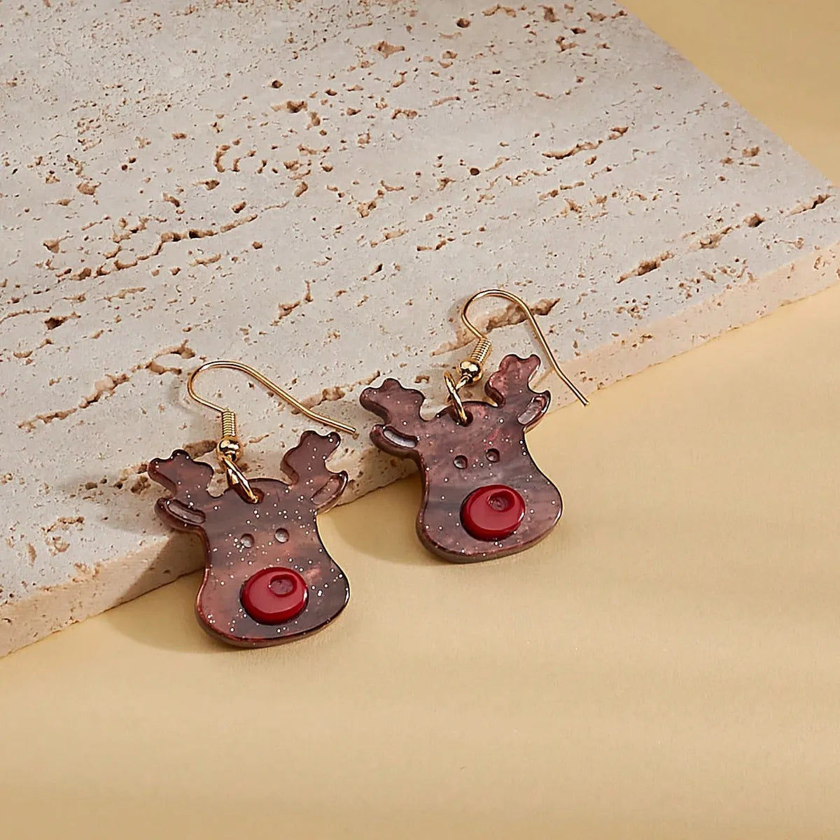 1 Pair Cartoon Style Cute Sweet Elk Arylic Drop Earrings