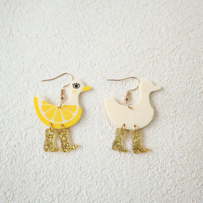 1 Pair Cartoon Style Cute Watermelon Duck Arylic Drop Earrings