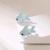 1 Pair Cartoon Style Dog Dinosaur Whale Enamel Alloy Ear Studs